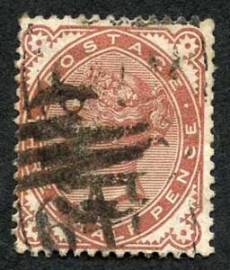 SG167 1 1/2d Venetian red good used Cat 55 pounds
