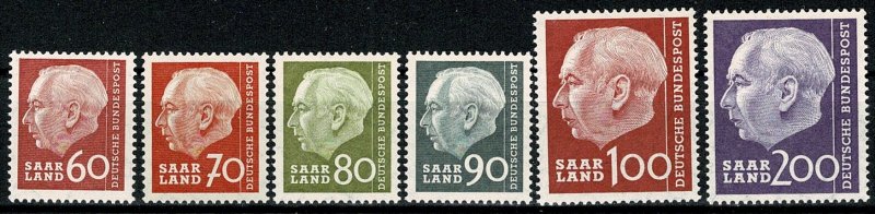 GERMANY SAAR 1957 FULL SET of 20 SG377-91 MH Wmk. 294 P.14 SUPERB CONDITION