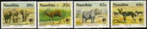 Namibia - 1993 Endangered Animals Set MNH** SG 606-609