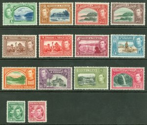 SG 246-256 Trinidad & Tobago 1938. 1c-$4.80. Fine fresh mounted mint set of...