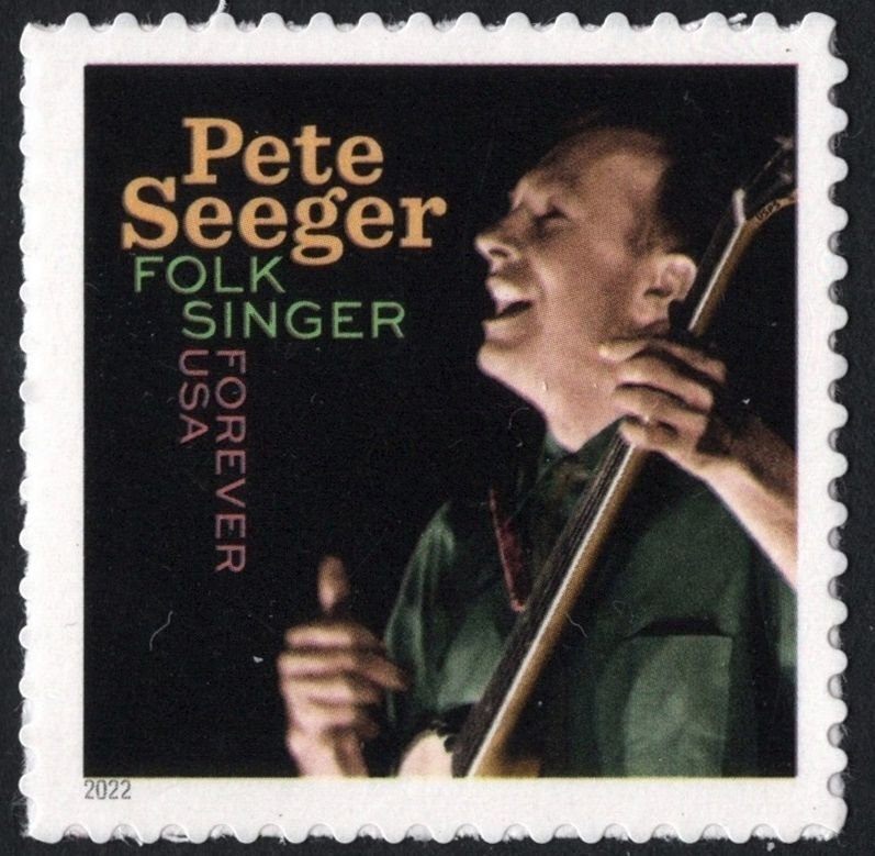 SC#5708 (Forever) Music Icons: Pete Seeger Single (2022) SA