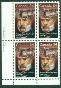 CANADA SC# 1090 VF MNH 1986 Inscription Block of 4 LL