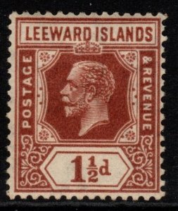 LEEWARD ISLANDS SG64 1929 1½d RED-BROWN MTD MINT