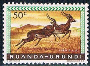 Ruanda Urundi 140 MNH Impalas 1959 (R0246)+