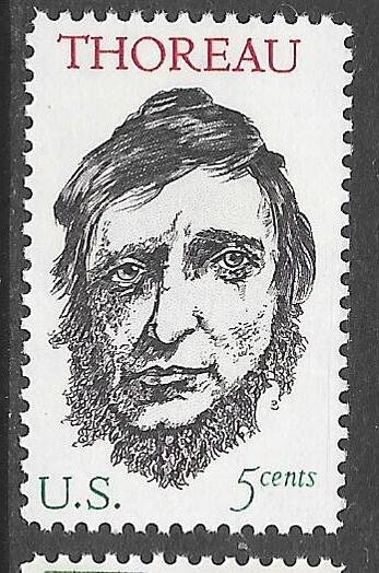 USA 1327: 5c Henry David Thoreau (1817-1862), MNH, VF