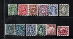 Newfoundland #104 - #114 (Includes #110a) Very Fine Mint Lightly Hinged Set