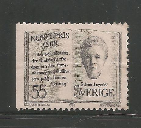 SWEDEN, 846, MINT HINGED, 1909 NOBEL PRIZE