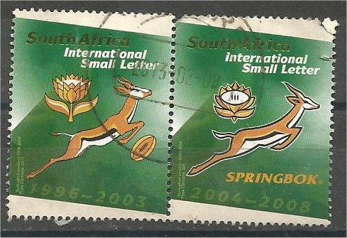 SOUTH AFRICA, 2011, used Int Sm Letter, South African Rugby League.