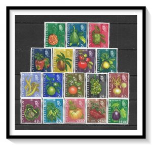 Montserrat #159-175 Fruits & Vegetables Set MNH