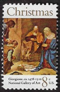 U.S. #1444 MNH; 8c Christmas - Adoration of Shepherds painting (1971)