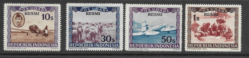 Indonesia CO1-4 MNH cpl. set  f-vf 2022 CV $10.50