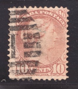 1870 Canada Sc #40c 11½ x 12 - 10¢ Small Queen - Used Est$350 CDN