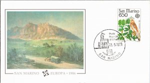 San Marino, Europa, Worldwide First Day Cover, Birds