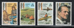 Falkland Islands 1981 Duke of Edinburgh's Awards Scott # 327 - 330 MNH