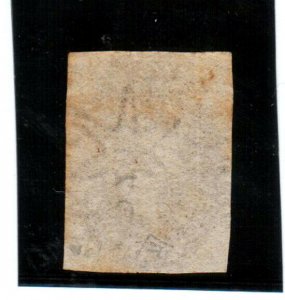 Ceylon #8 Mint Fine Unused (No Gum) Rare Watermark 6 Star