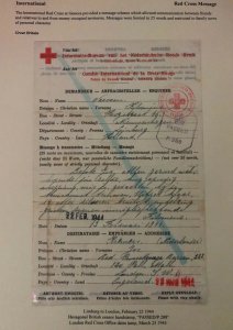 1944 Limburg Netherlands Censored Red Cross Letter Sheet Cover To London England