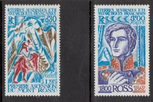 FRENCH ANTARCTIC 1976 Ross; Scott 64-65, Yvert 61-62; MNH