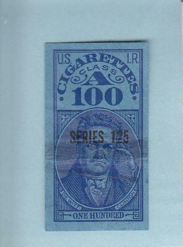 100 Class A Cigarette Tax Stamp, Springer TA 351, Series 125 (29712)