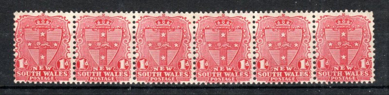 Australia - New South Wales 1905-10 1d SG 334 MNH strip of 6