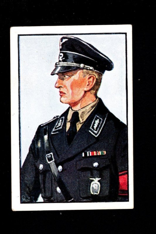 Germany Third Reich Specialty Sturm Cigarette Card SS Standartenfuhr 163 1933 H6