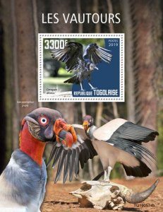 TOGO - 2019 - Vultures - Perf Souv Sheet - Mint Never Hinged