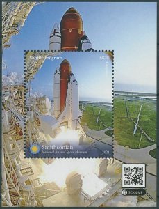 Guyana 2021 MNH Space Stamps Shuttle Program Smithsonian Museums 1v S/S I