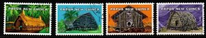 PAPUA NEW GUINEA SG305/8 1976 NATIVE DWELLINGS FINE USED