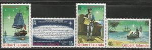 GILBERT ISLANDS 300-304, MNH, C/SET OF 4 STAMPS, BICENTENARY OF COOK'S DISCOV...