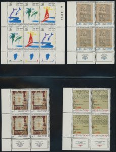 ISRAEL - Large Mint nh Block Collection - 64 in total - Cat $???