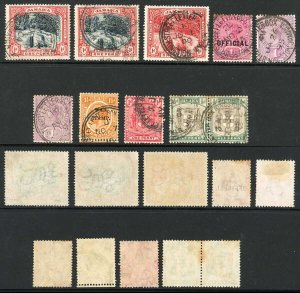 Jamaica Selection of Stamps with Street Letter Box Postmarks