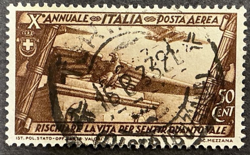 Italy #C40-C41 - 1932 Complete set of 2 Airmail stamps, Used. Cat. $42.00.