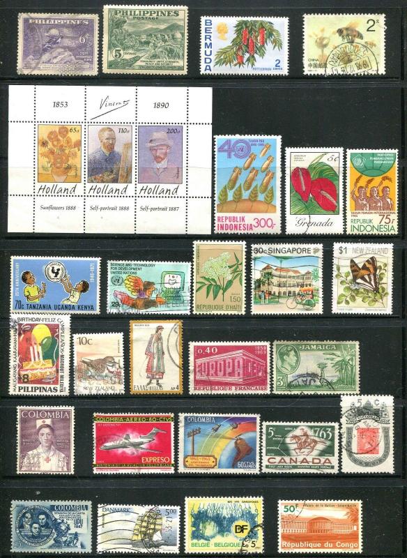 Selection Mostly Larger Mint~Used World Wide Stamps ALL Pictured