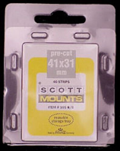 Scott/Prinz US Semi-Jumbo Horizontal Stamp Mounts Size: 41x31 Black #905 B