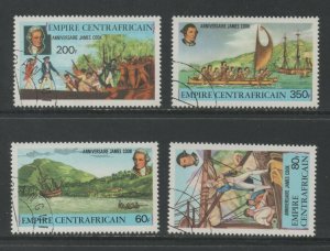 Thematic Stamps Others - CENTRAL AFRICA 1978 CAPT COOK 4v 578/81 used