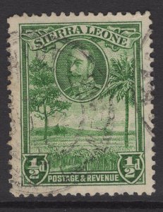 SIERRA LEONE SG155 1932 ½d GREEN USED