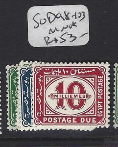 EGYPT  (P1808B)  POSTAGE DUE SG D98-103    MNH