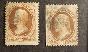 US Scott 146 150 Used Stamp Lot G2153