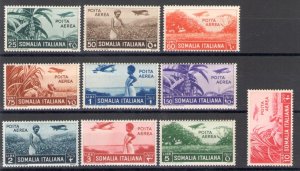 1936 SOMALIA - PA 17/26 - African subjects - 10 values, MNH**