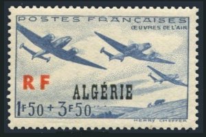 Algeria B43, lightly hinged. Michel 243. Airplanes, 1945.