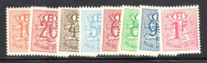 Belgium #O47 to O48, O50 to O55 Mint VF NH C$47.10