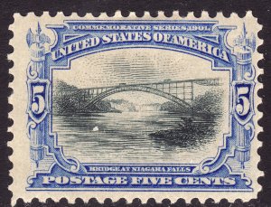 1901 U.S Pan-American Expo Bridge Niagara Falls 5¢ issue MLH Sc# 297 $75.00