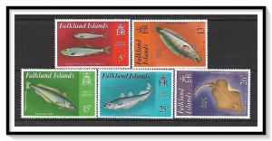 Falkland Islands #334-338 Fish Complete Set MNH