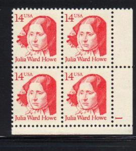 #2176 MNH pb/4  14c JW Howe 1986-94 Issue