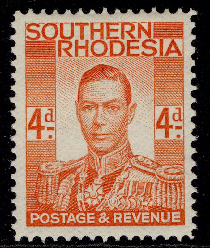 SOUTHERN RHODESIA GVI SG43, 4d red-orange, M MINT.