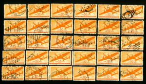 US Stamps # C31 VF Lot of 30 Used Catalogue Value $97.50