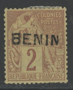 Benin 2 * mint HR expert marks on back (2306B 121)