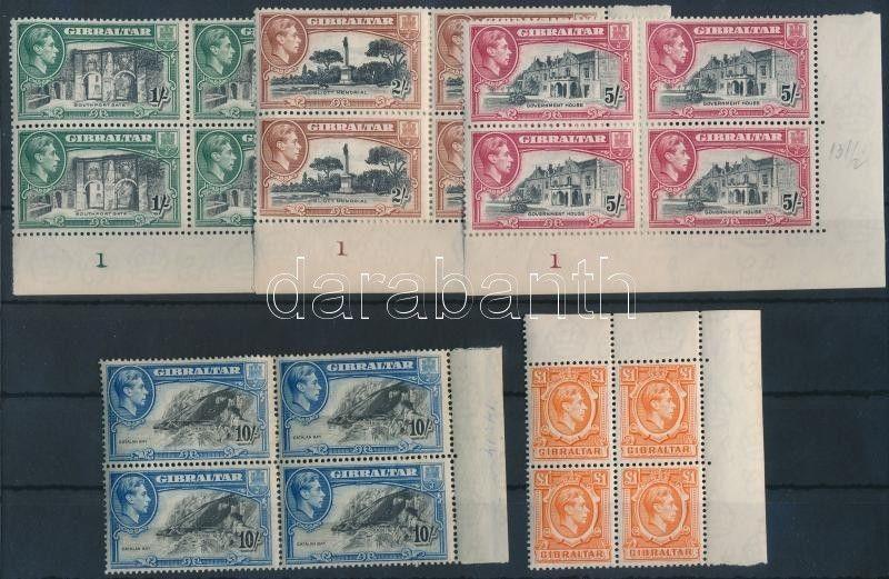 Gibraltar stamp Corner / corner blocks of 4 MNH 1938 WS233603