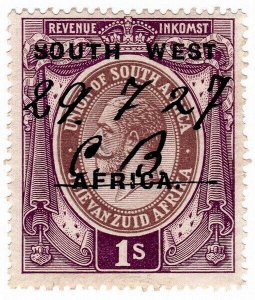 (I.B) South-West Africa Revenue : Duty Stamp 1/-