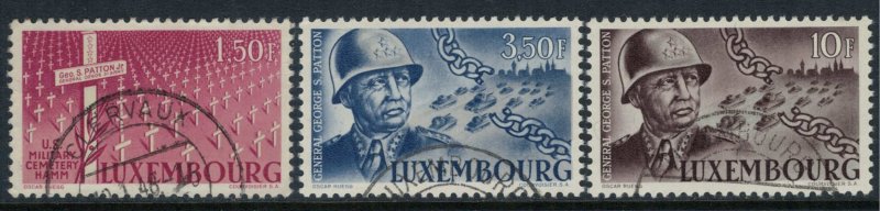 Luxembourg #242-3,5  CV $42.25  Gen. George S. Patton