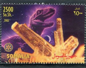 Somalia 2003 DINOSAURS MINERALS Rotary Emblem 1 value Perforated Mint (NH)